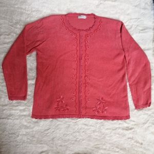 Vintage Moffi International Embroidered Cardigan